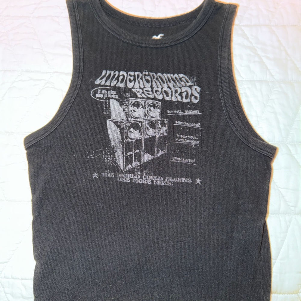 Hollister Dark Gray Tank Top